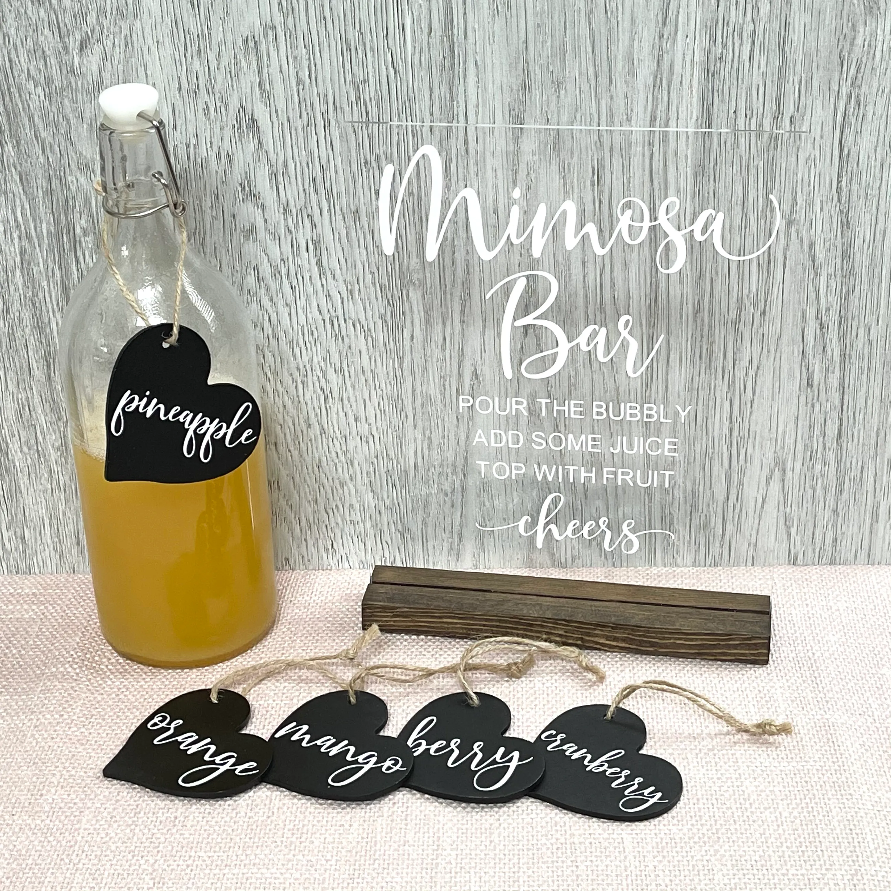 Mimosa Bar Set Acrylic Boxwood Events Ltd