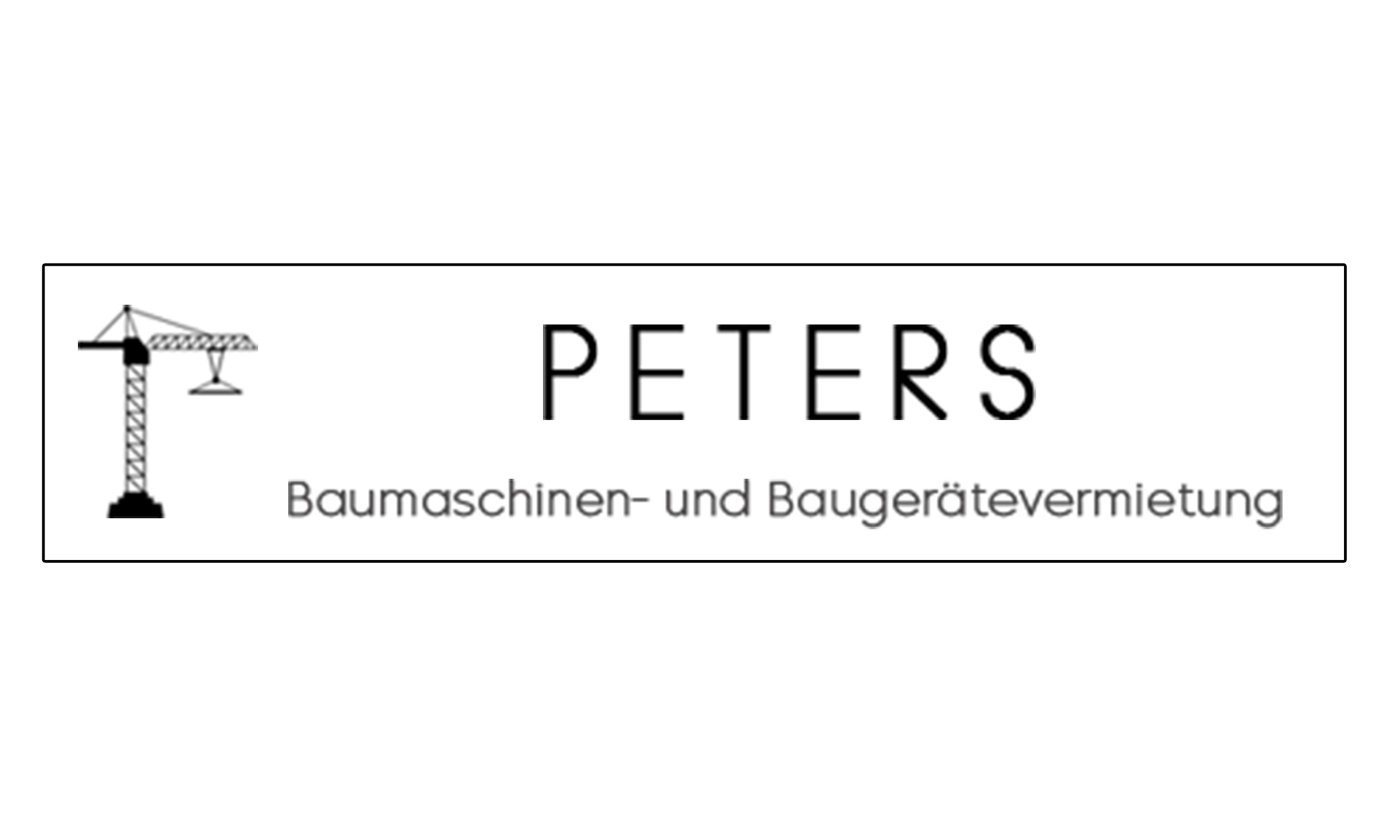 Peters Baumaschinen und Baugerätevermietung