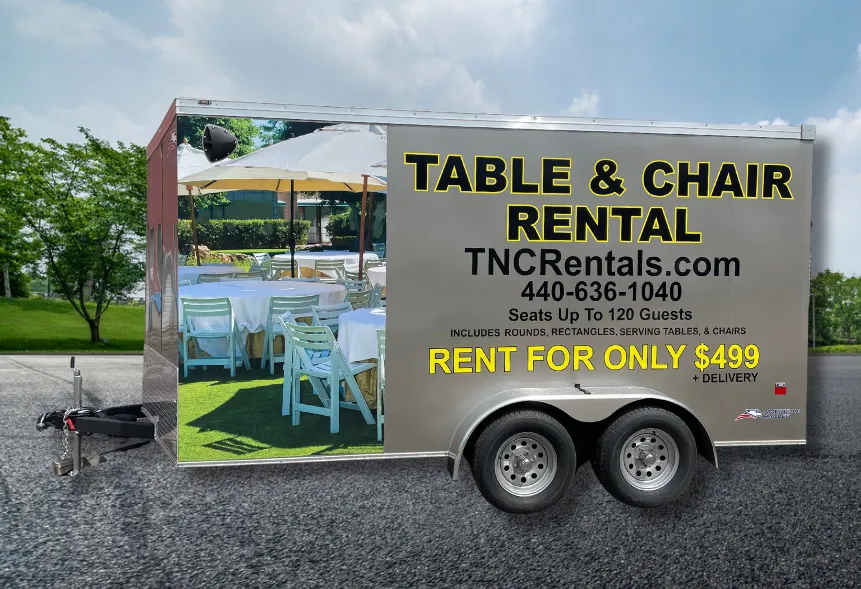 Table and chair rental delivery sale