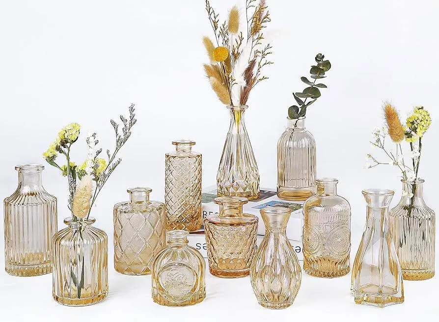 Amber Bud Vase