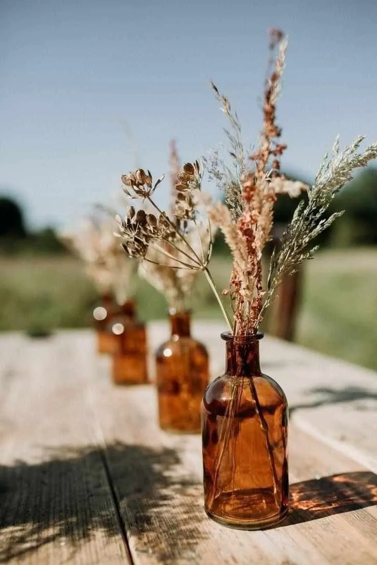 Amber Glass Vase