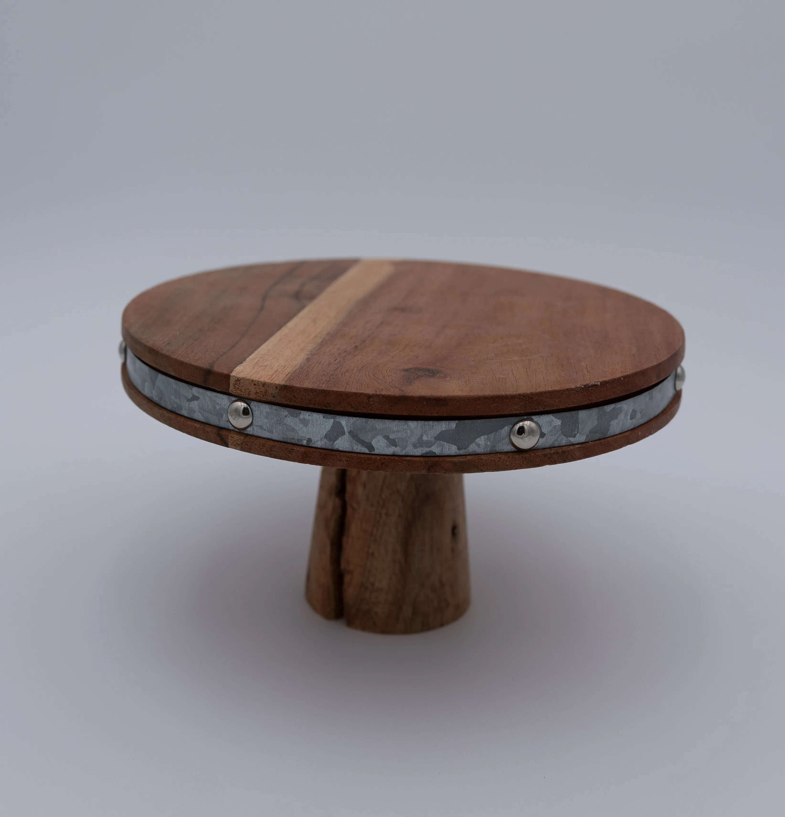 Acacia Cake Stand 9"