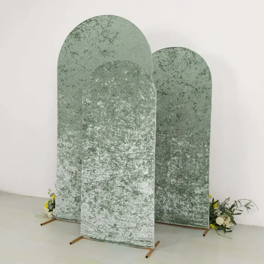 Velvet Arch Cover - Sage Green