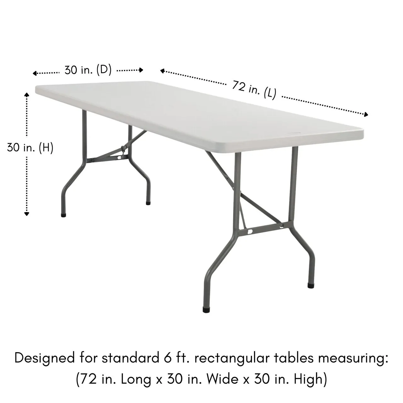 Rectangle Folding Table - 6ft