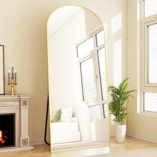 Floor Length Gold Mirror