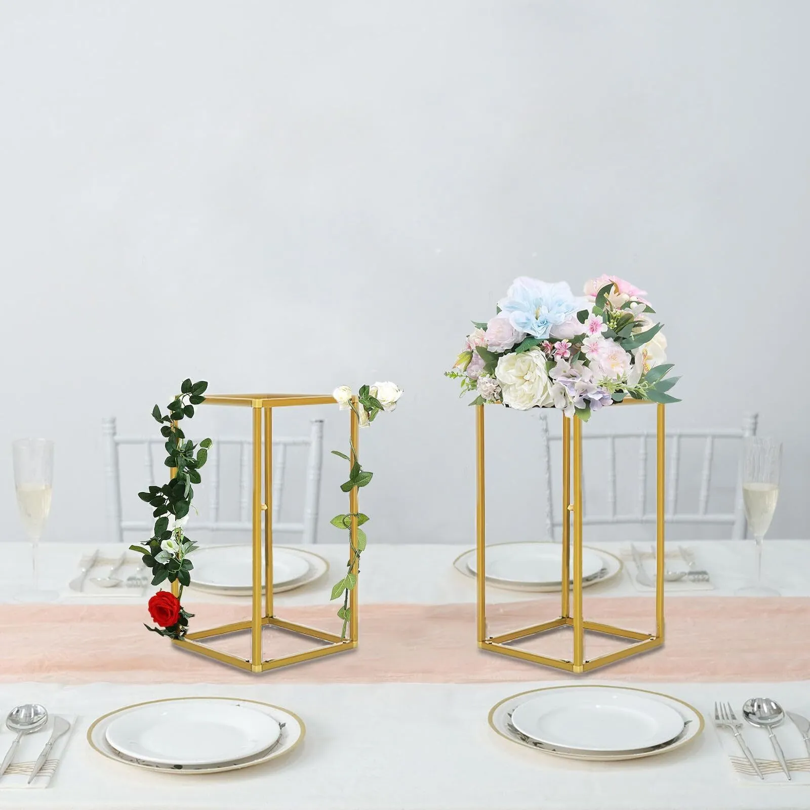 Gold Metal Columns