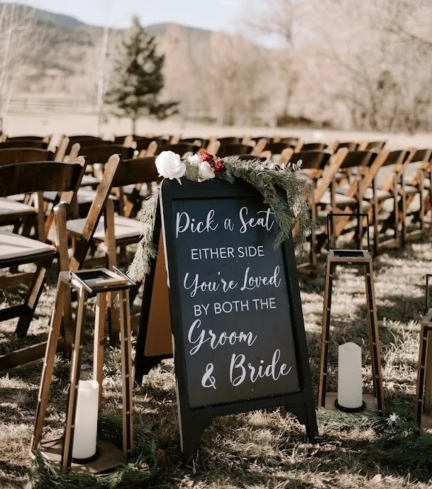 Chalkboard Aisle Sign - Pick a Seat