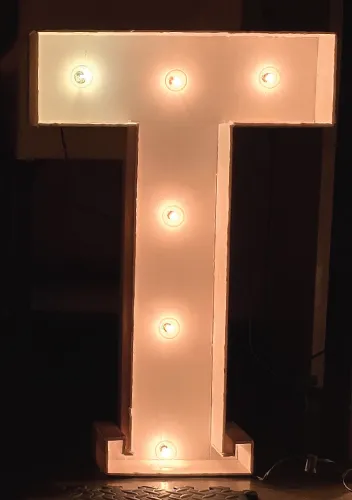 30" Light up Marquee T