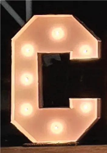 30" Light up Marquee C