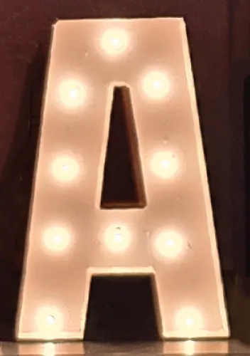30" Light up Marquee A