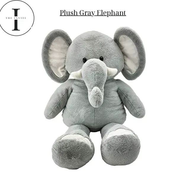Plush Gray Elephant