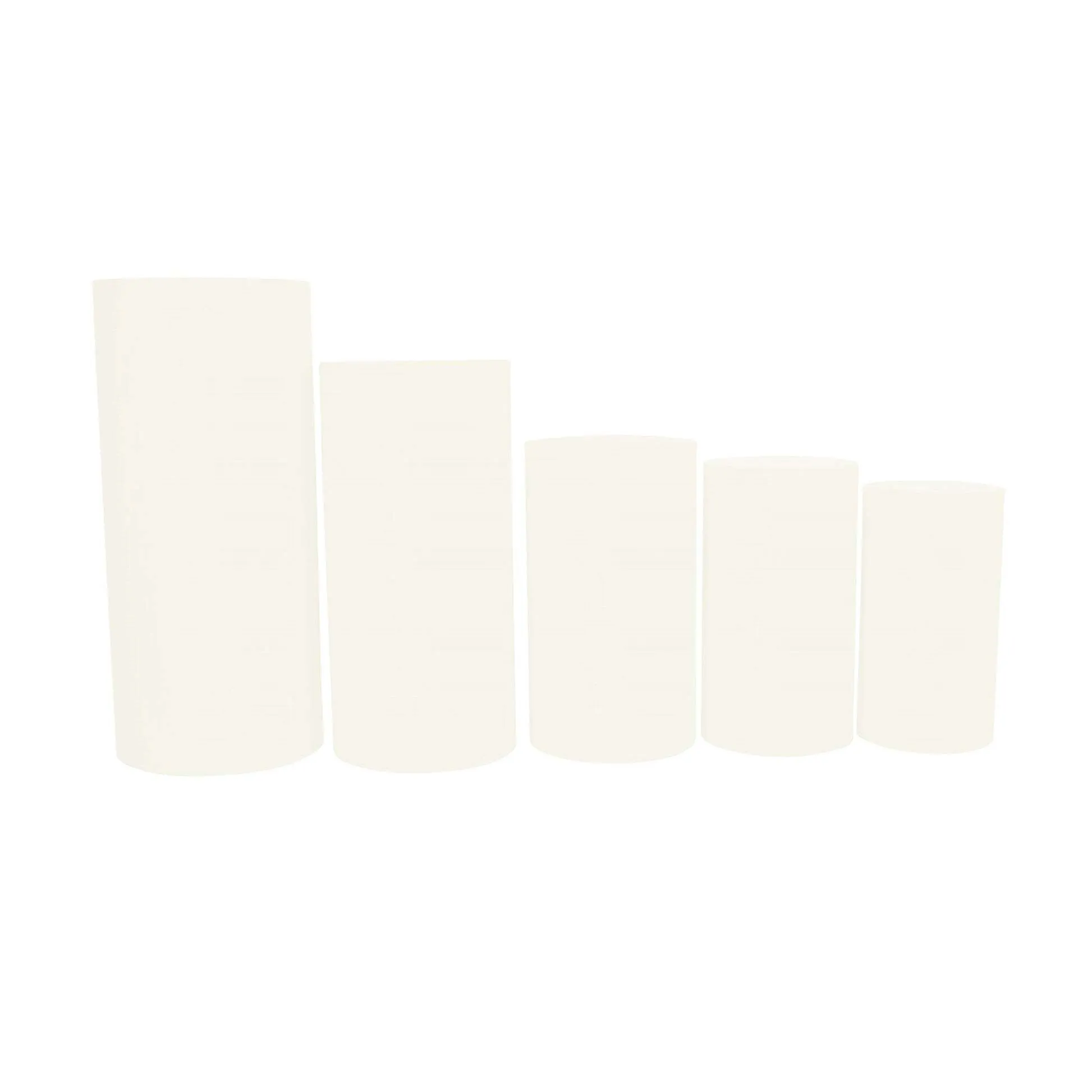 Ivory Cylinder Pedestal Displays (5)