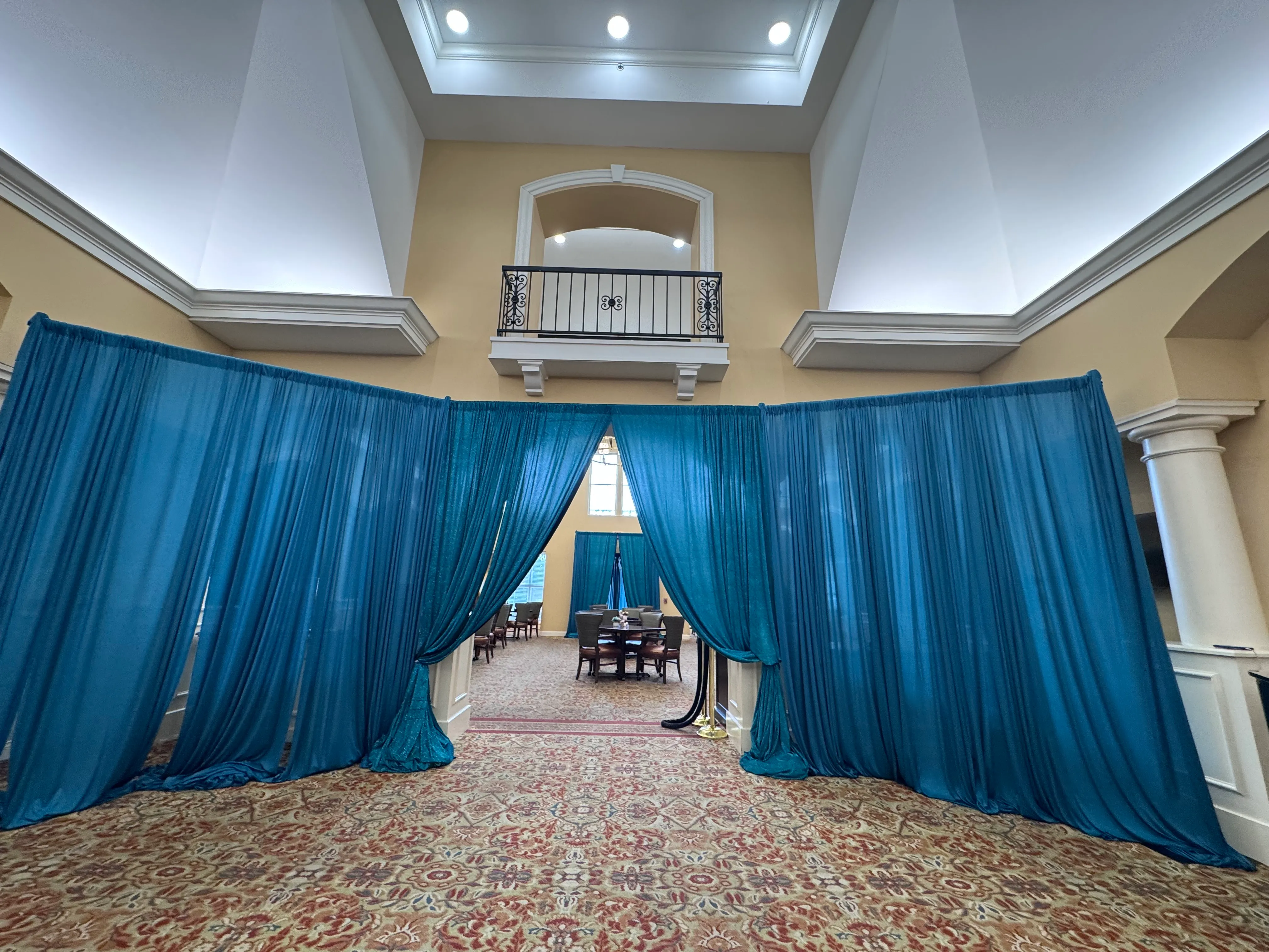 Teal Draping