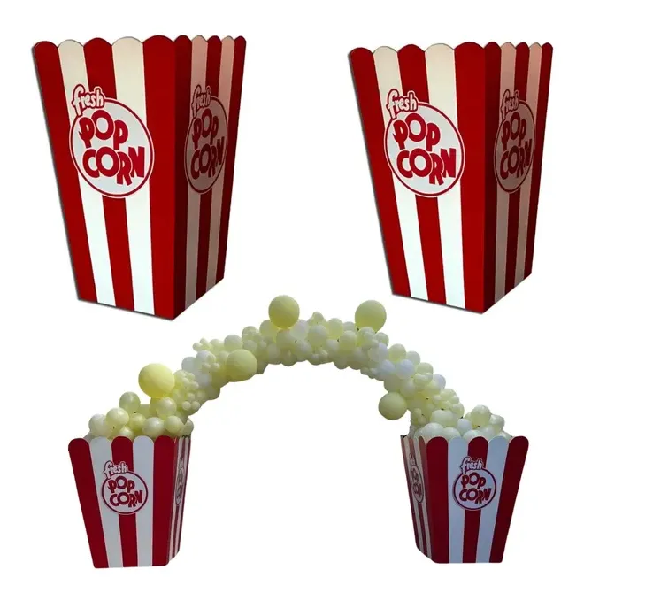 Red/White Popcorn Boxes (SET)