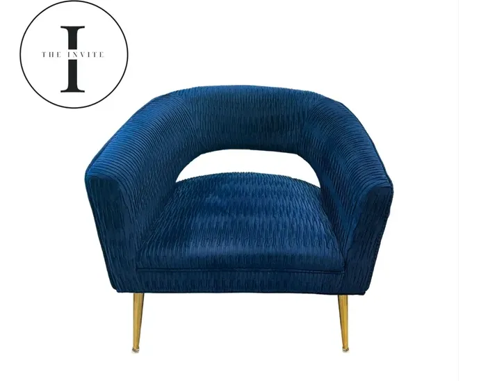 Navy Blue accent chairs 