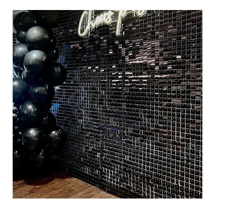 Black Shimmer Wall