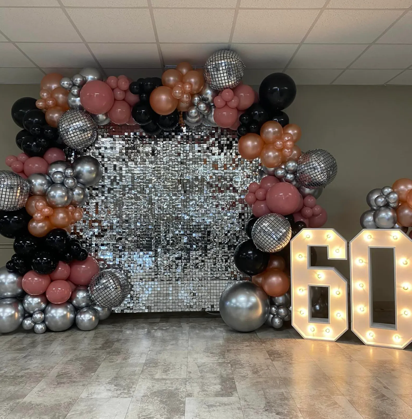 Silver Shimmer Wall