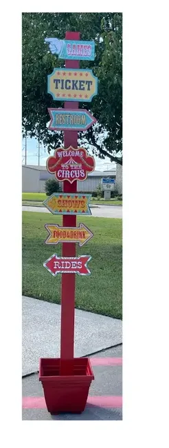 Circus/Carnival Directional Sign