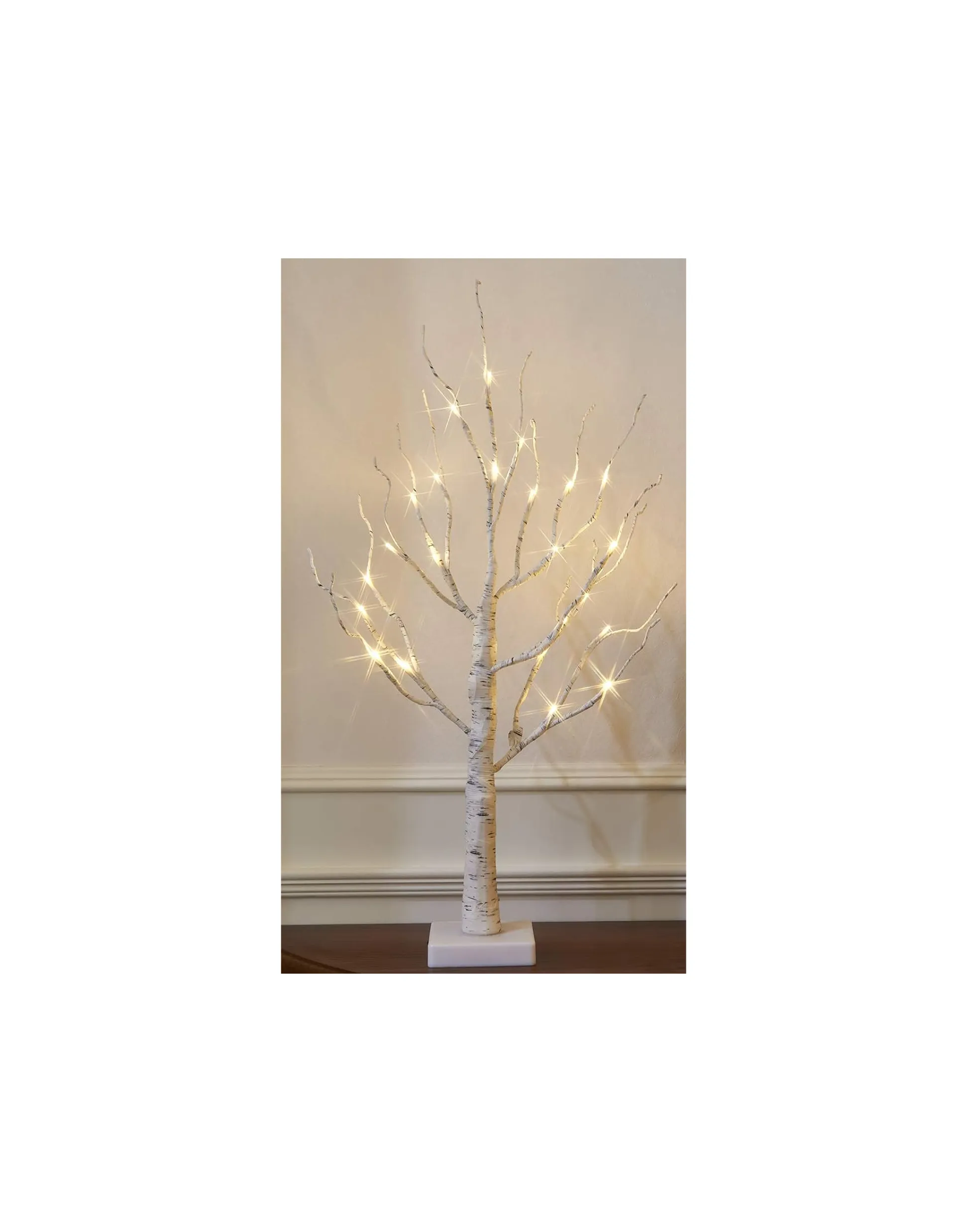 Light Up Mini Tree Birch Indoor 60cm/2ft