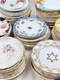 Assorted Vintage Dessert Plates