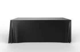 Black 60x120" tablecloth