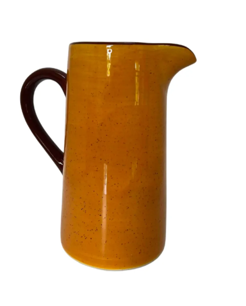 Orange Ceramic Pitcher 