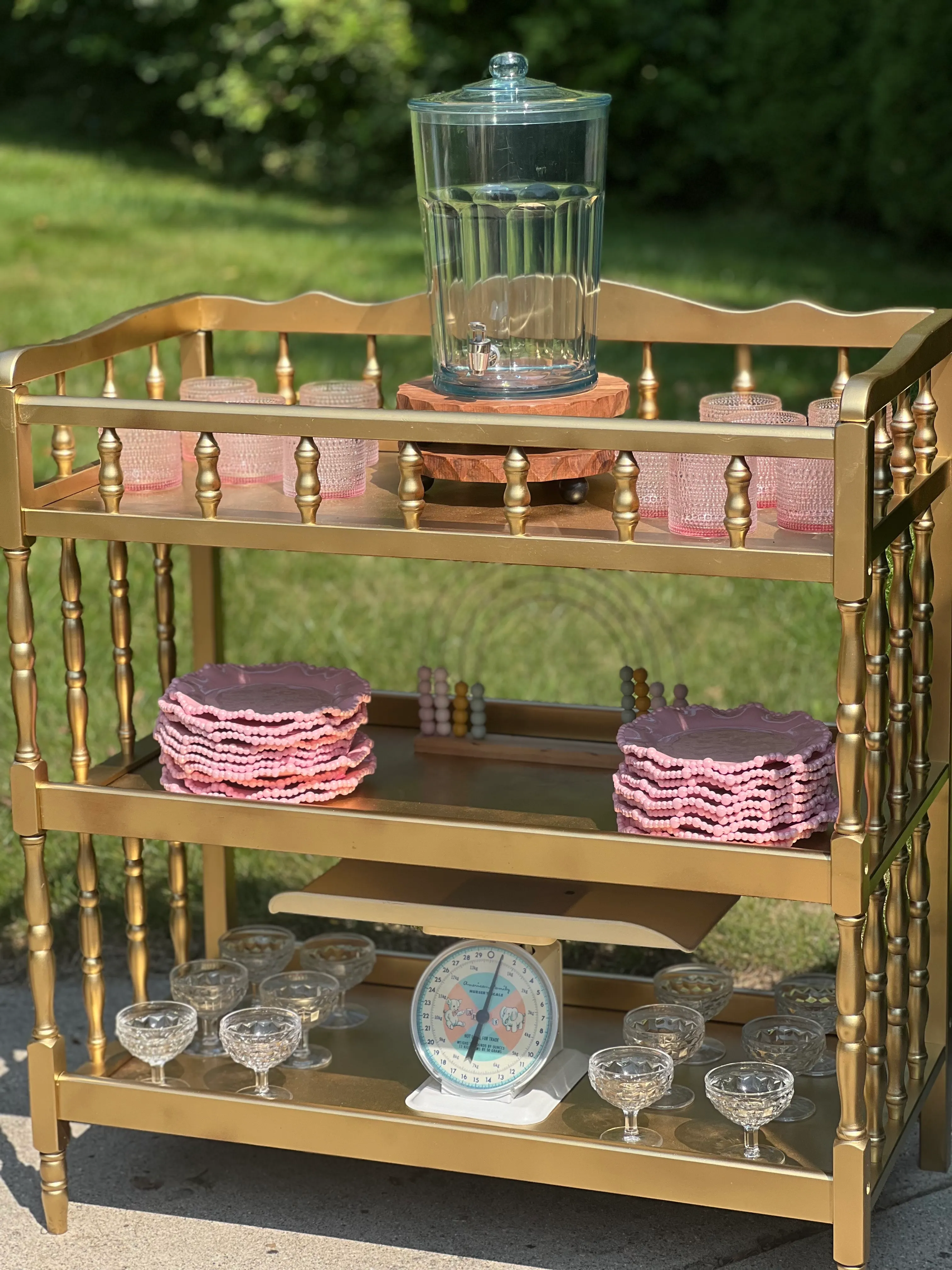 Gold Baby Beverage/Dessert Station