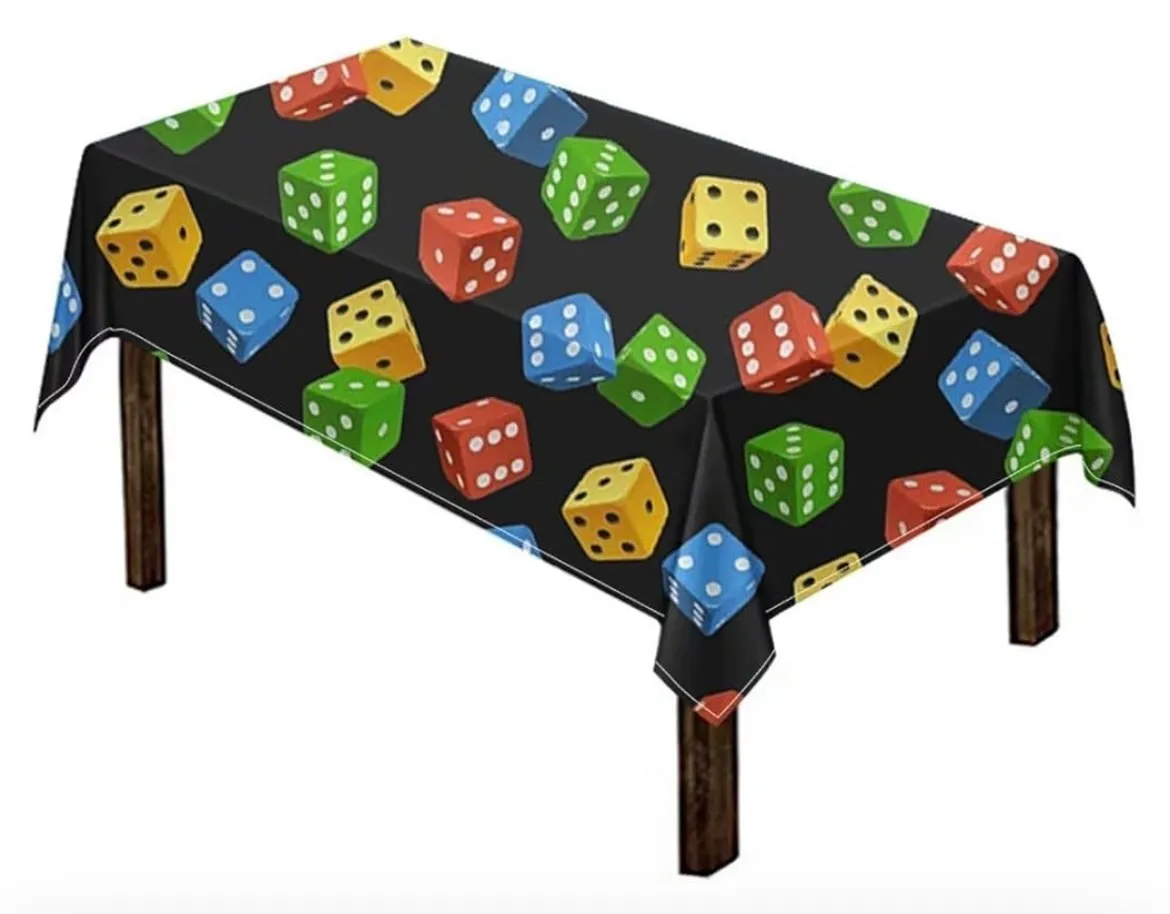 Dice Rectangle Tablecloth 60" x 84"