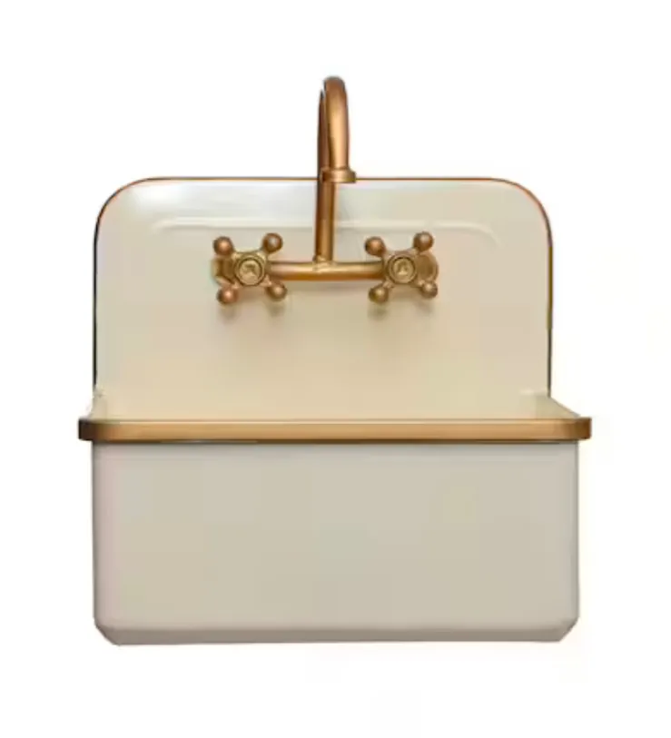 Ivory Metal Sink