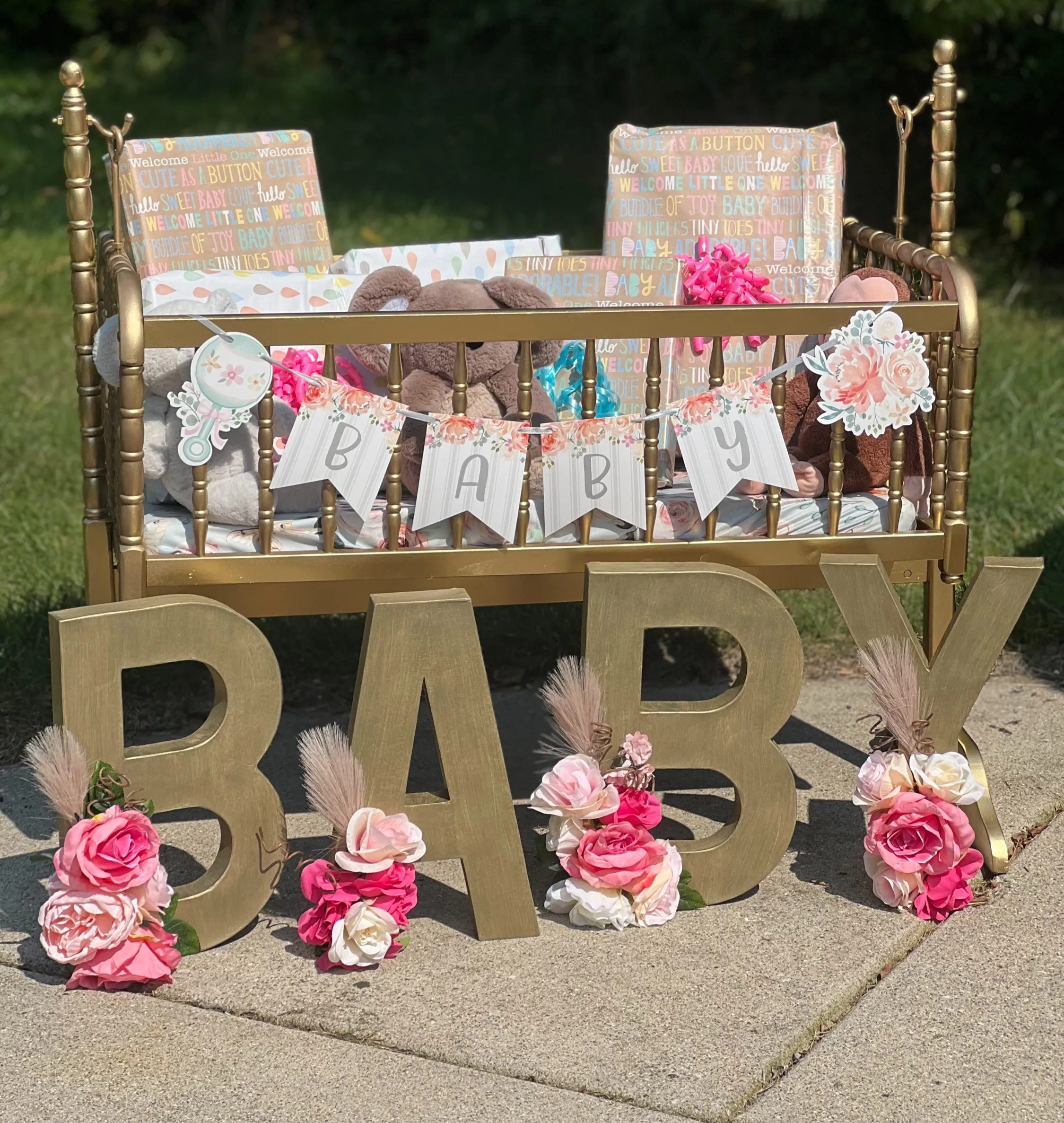 Gold Baby Cradle