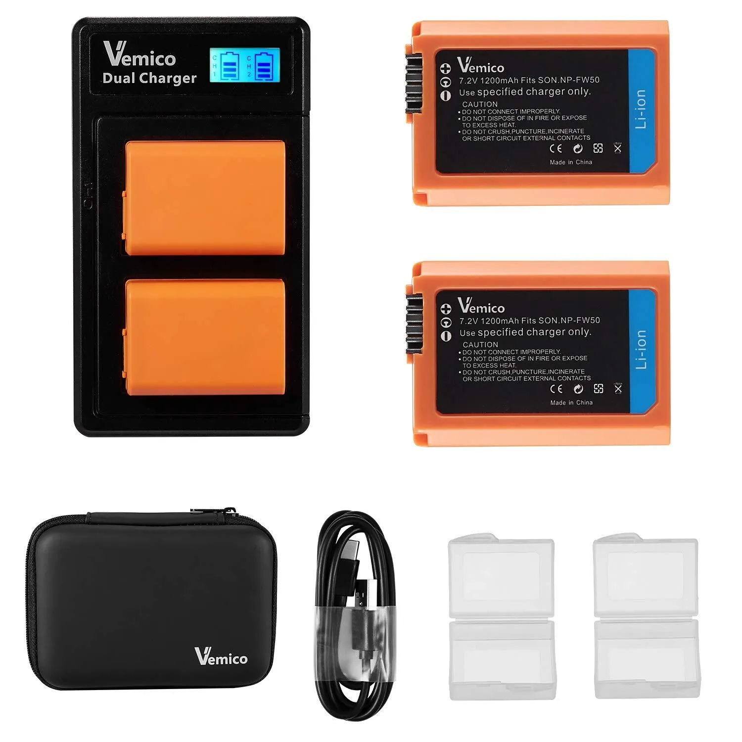 NP-F Dual 2 Channel Type-C LCD Battery Charger