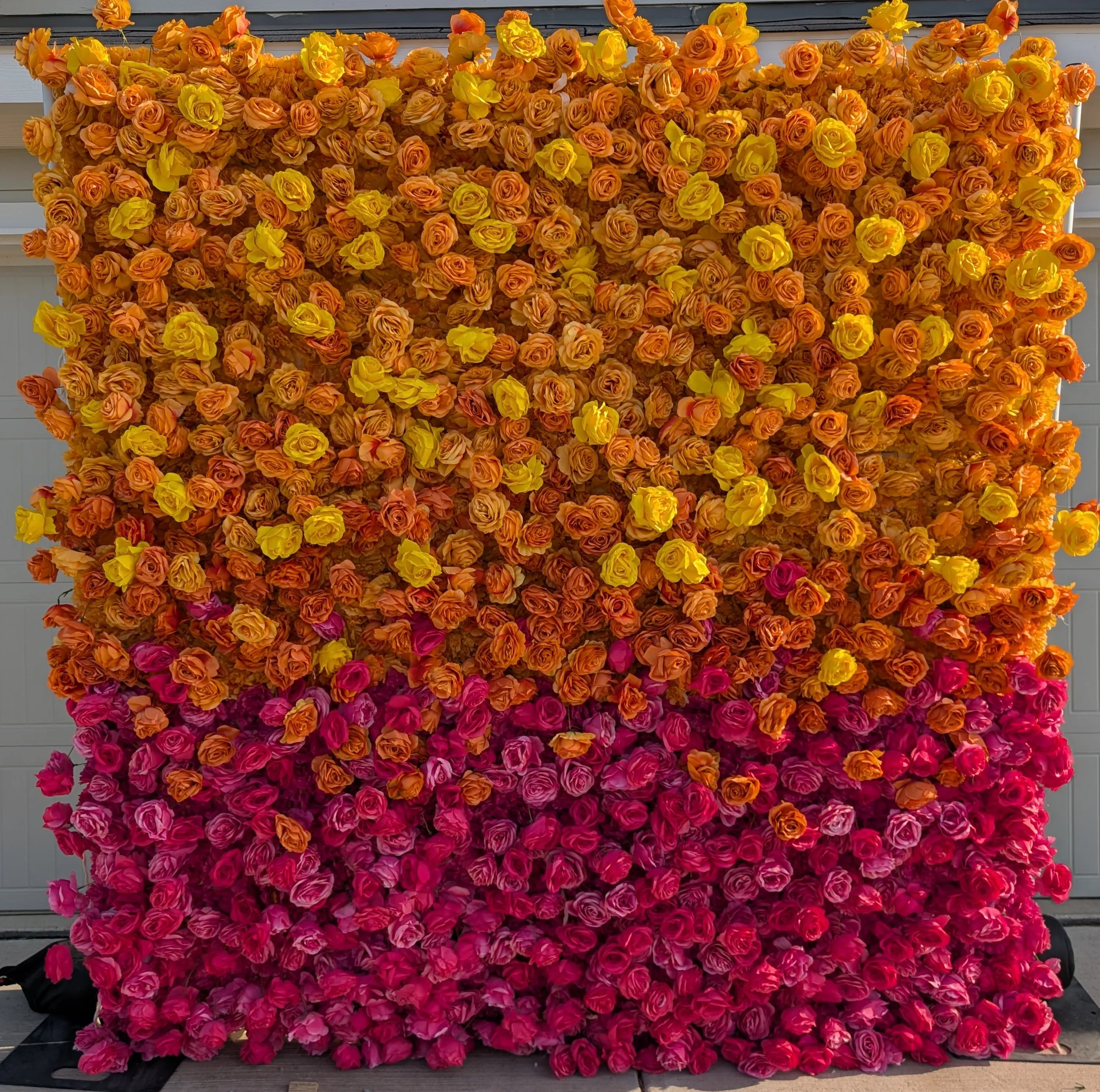 Ombre Flower Wall