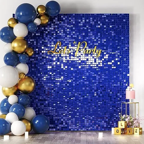 Blue Shimmer Wall