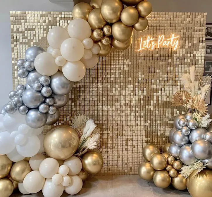 Gold Shimmer Wall