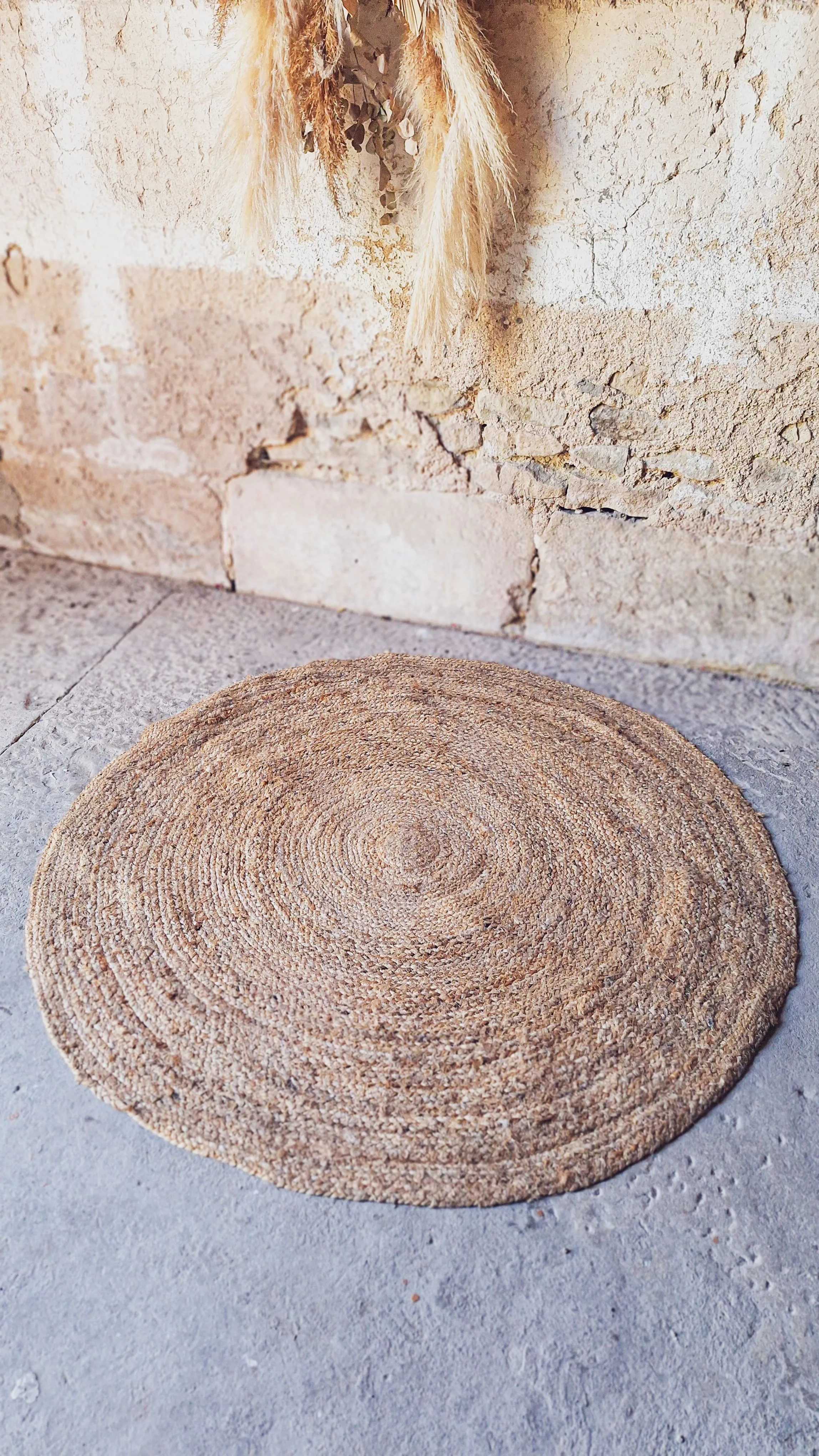 Tapis jute rond 120cm