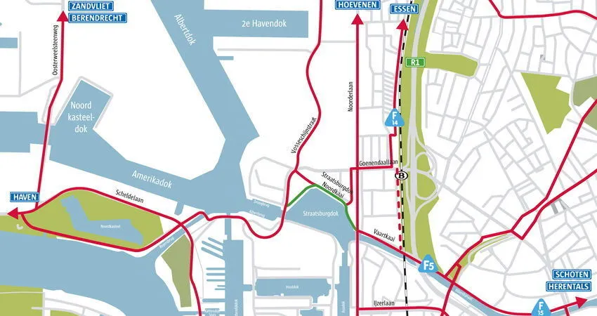 Fietsroutes