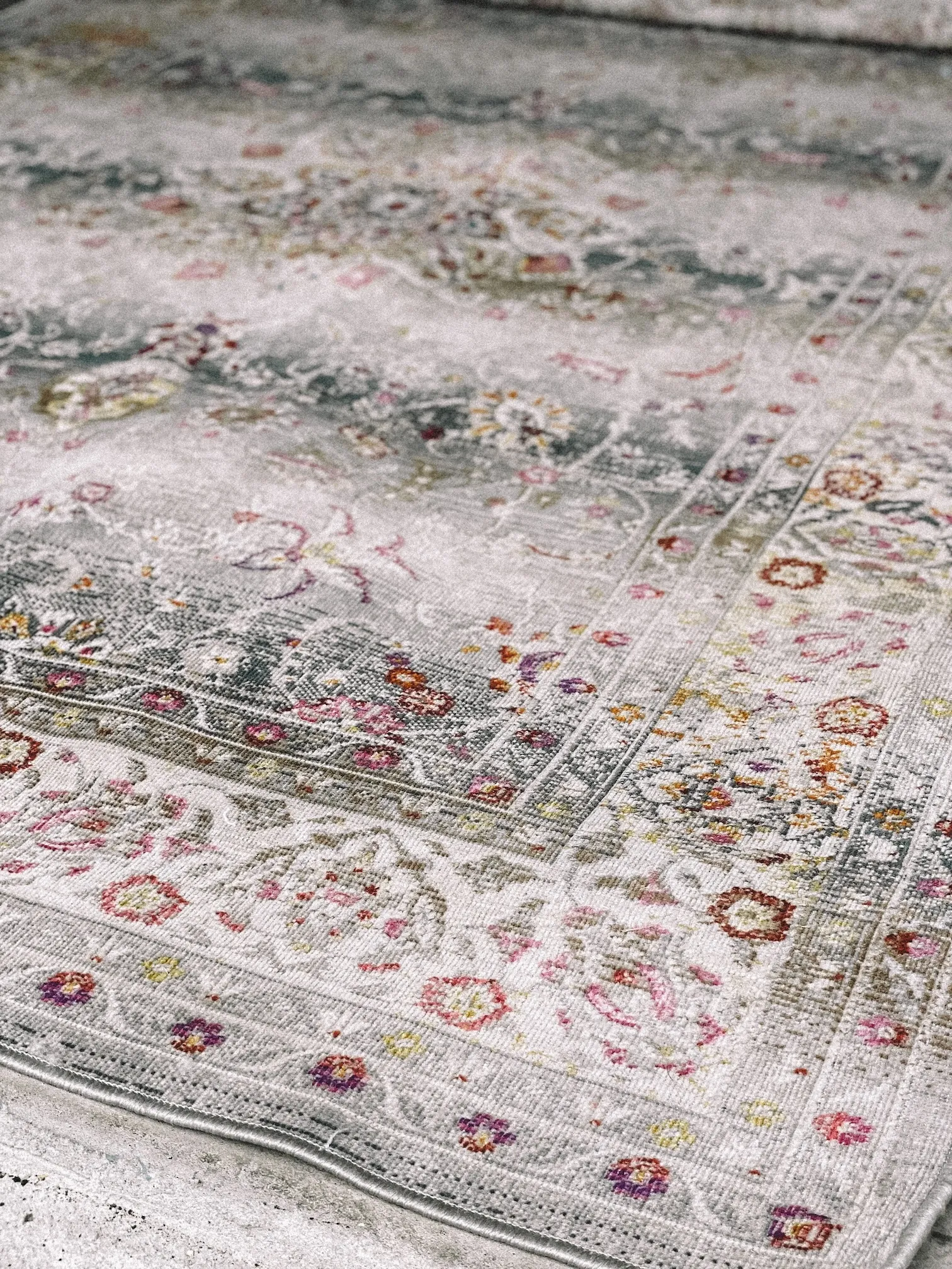 Grey & Pink persian rug