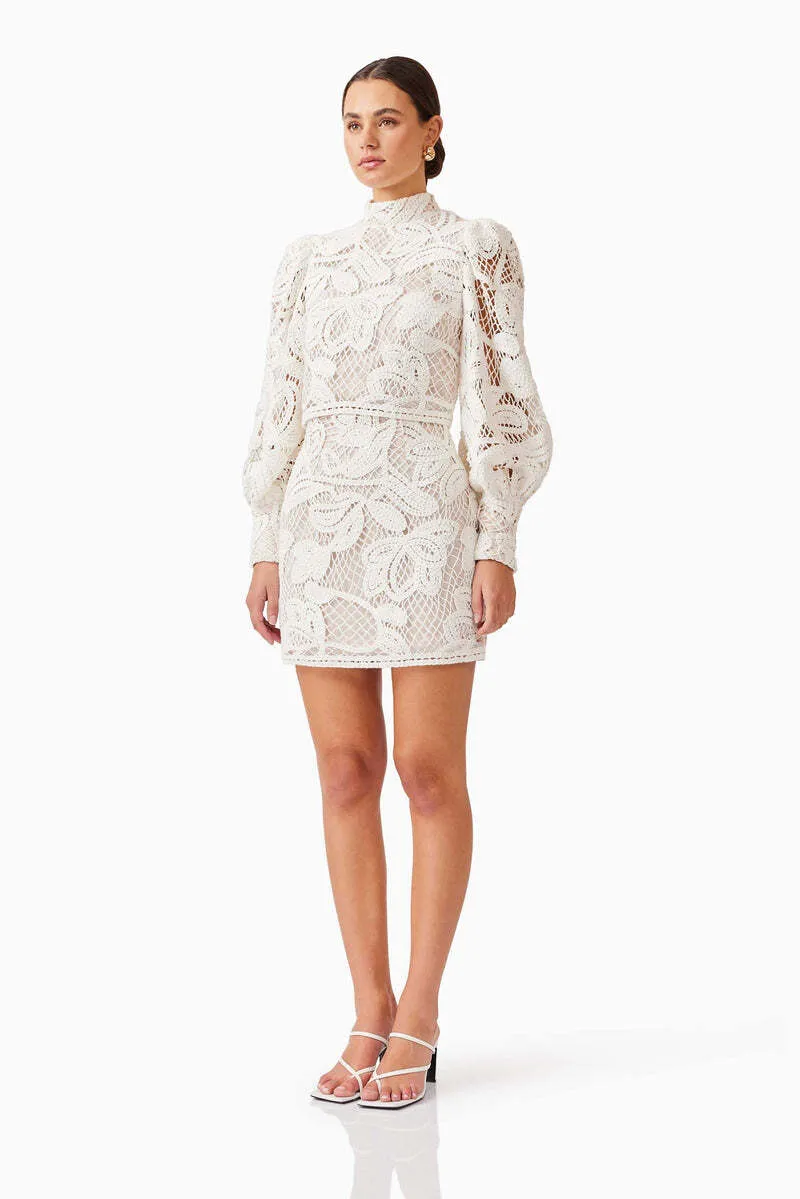 Kyra Crochet Top & Skirt Set - Size: xs