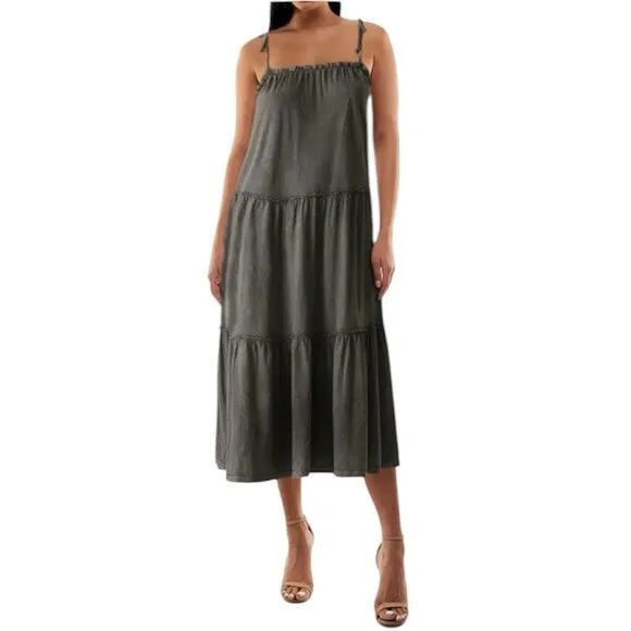 Lucky Tered Dress in Cotton - Size: s