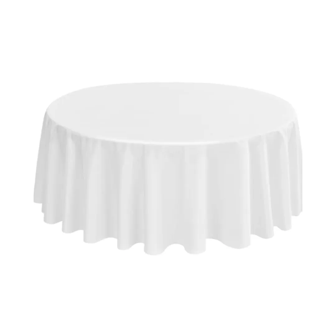 White Polyester Table Cover