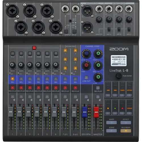 Zoom LiveTrak L-8 Portable