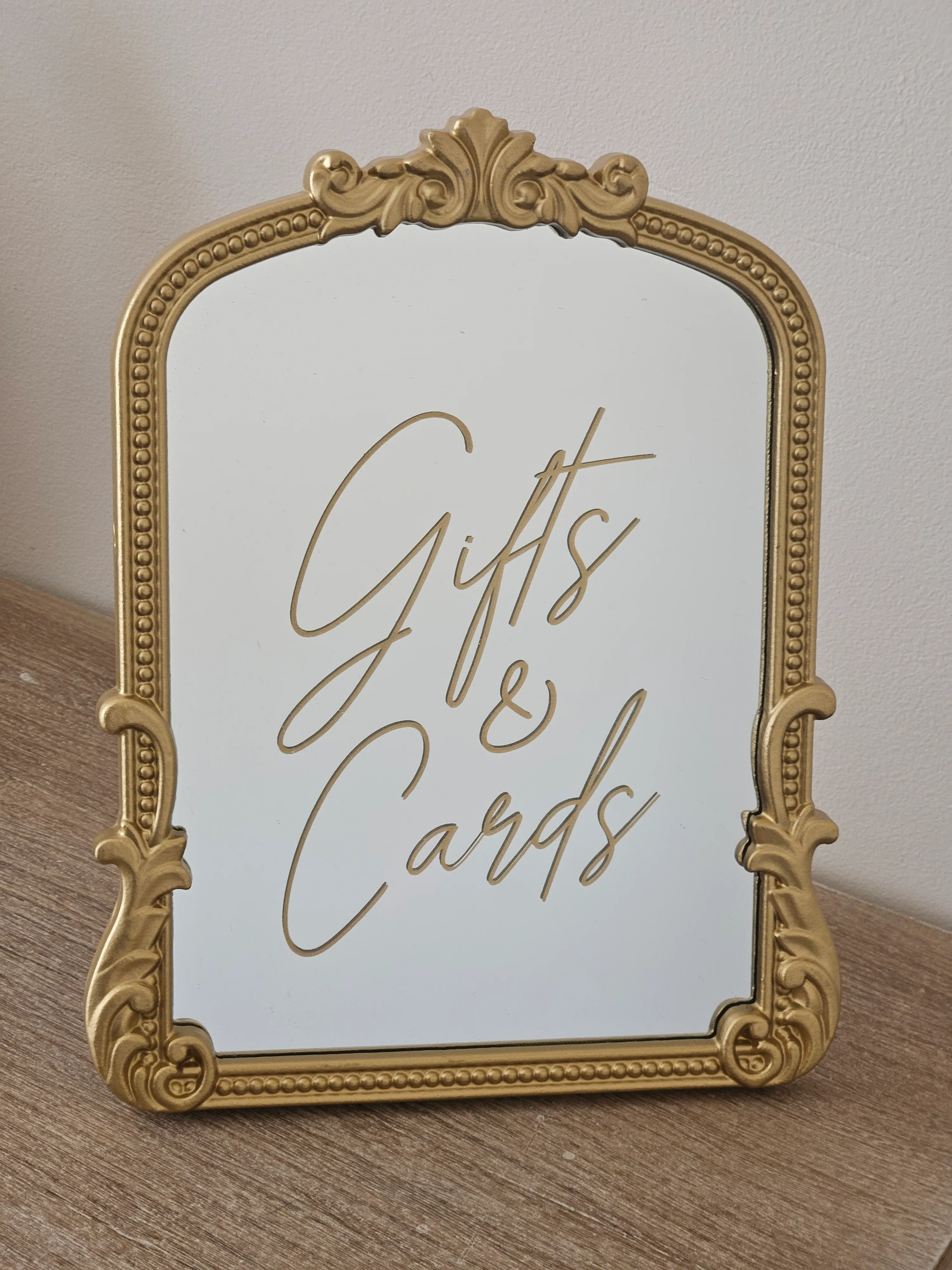 Gifts & Cards - Gold Mirror