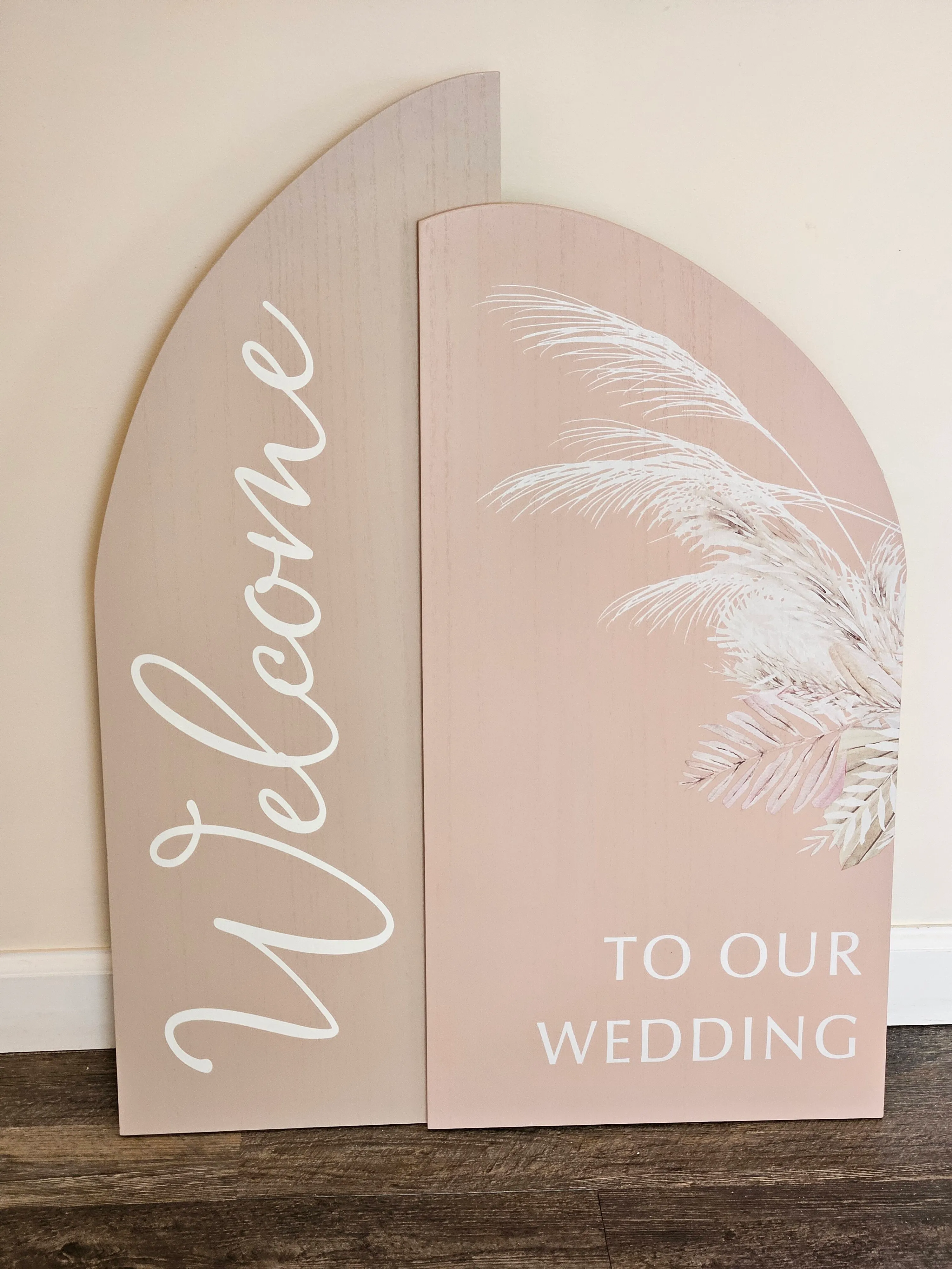 Welcome to our Wedding Sign - Blush