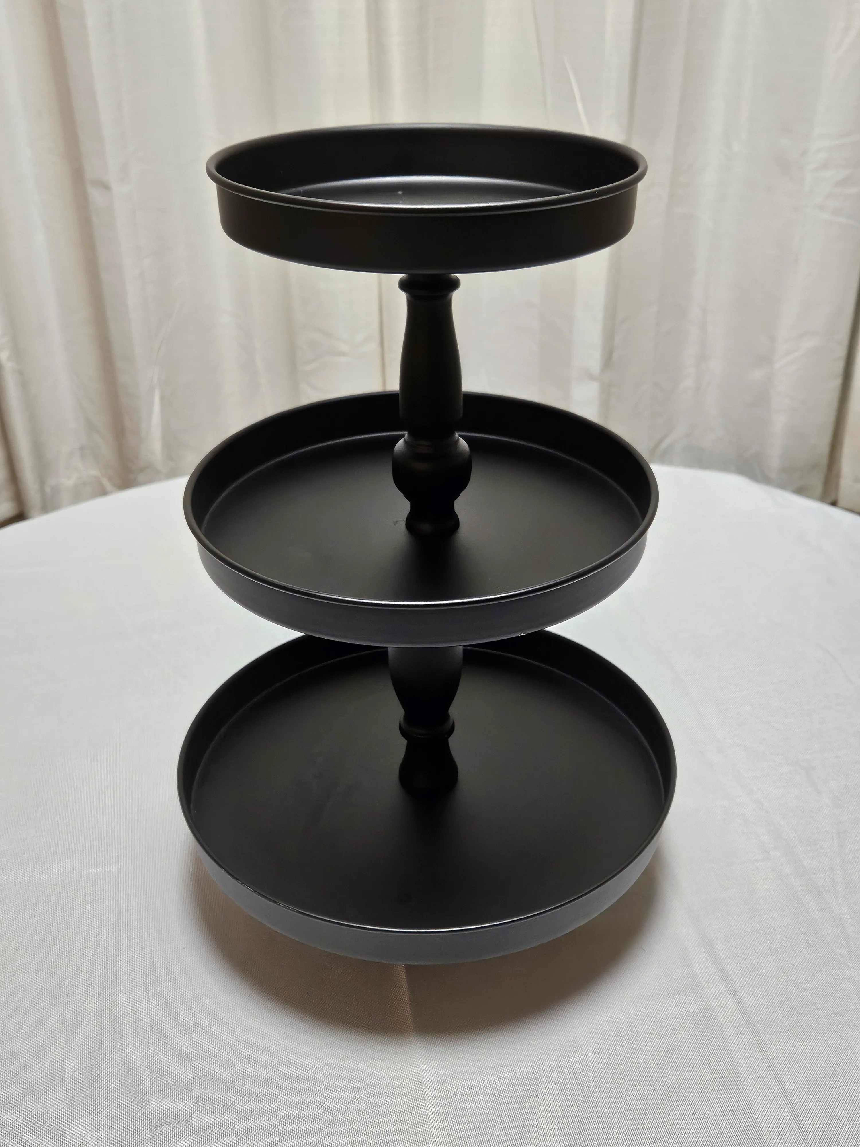 3 Tier Dessert Stand - Black