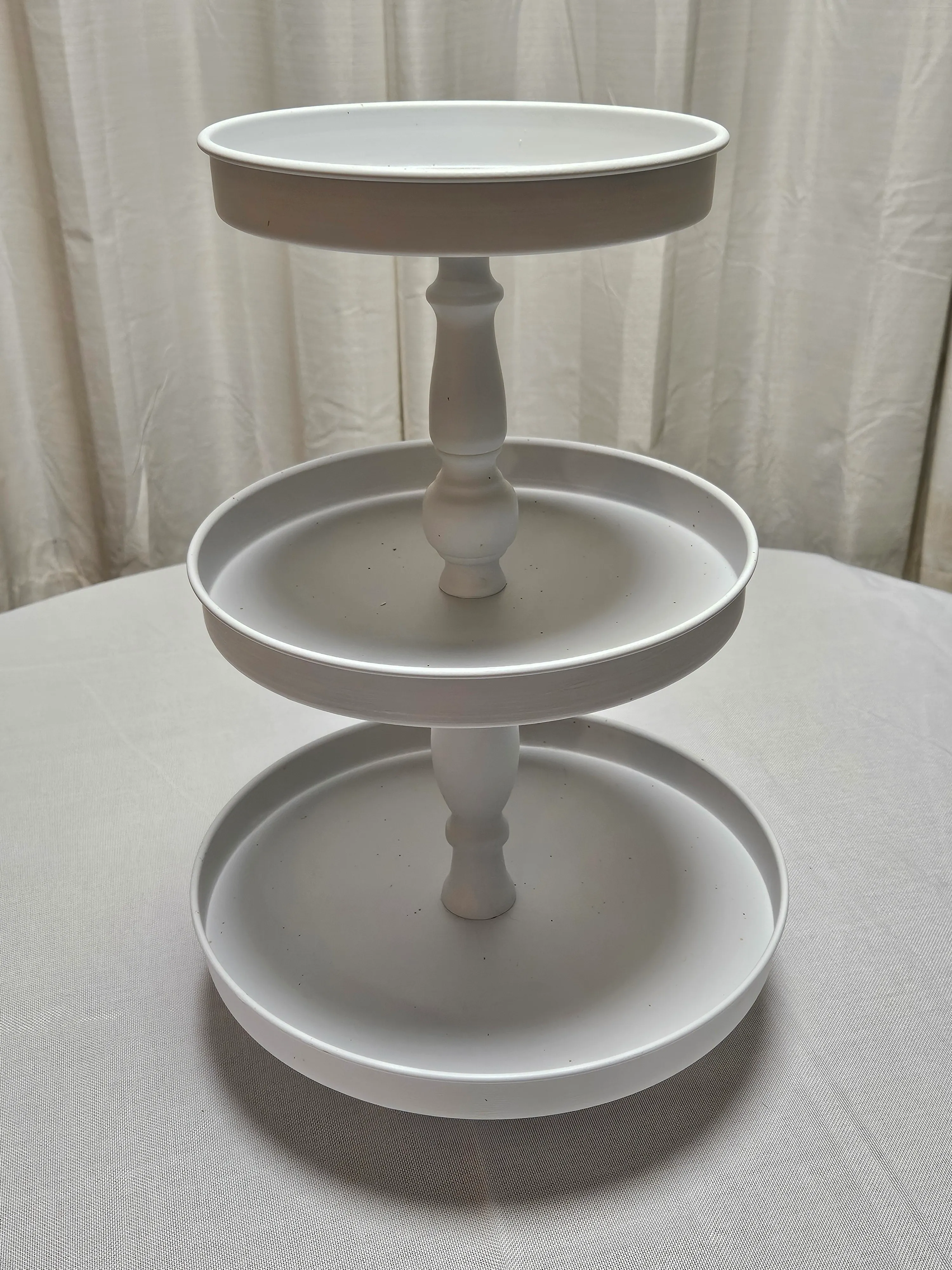 3 Tier Dessert Stand - White