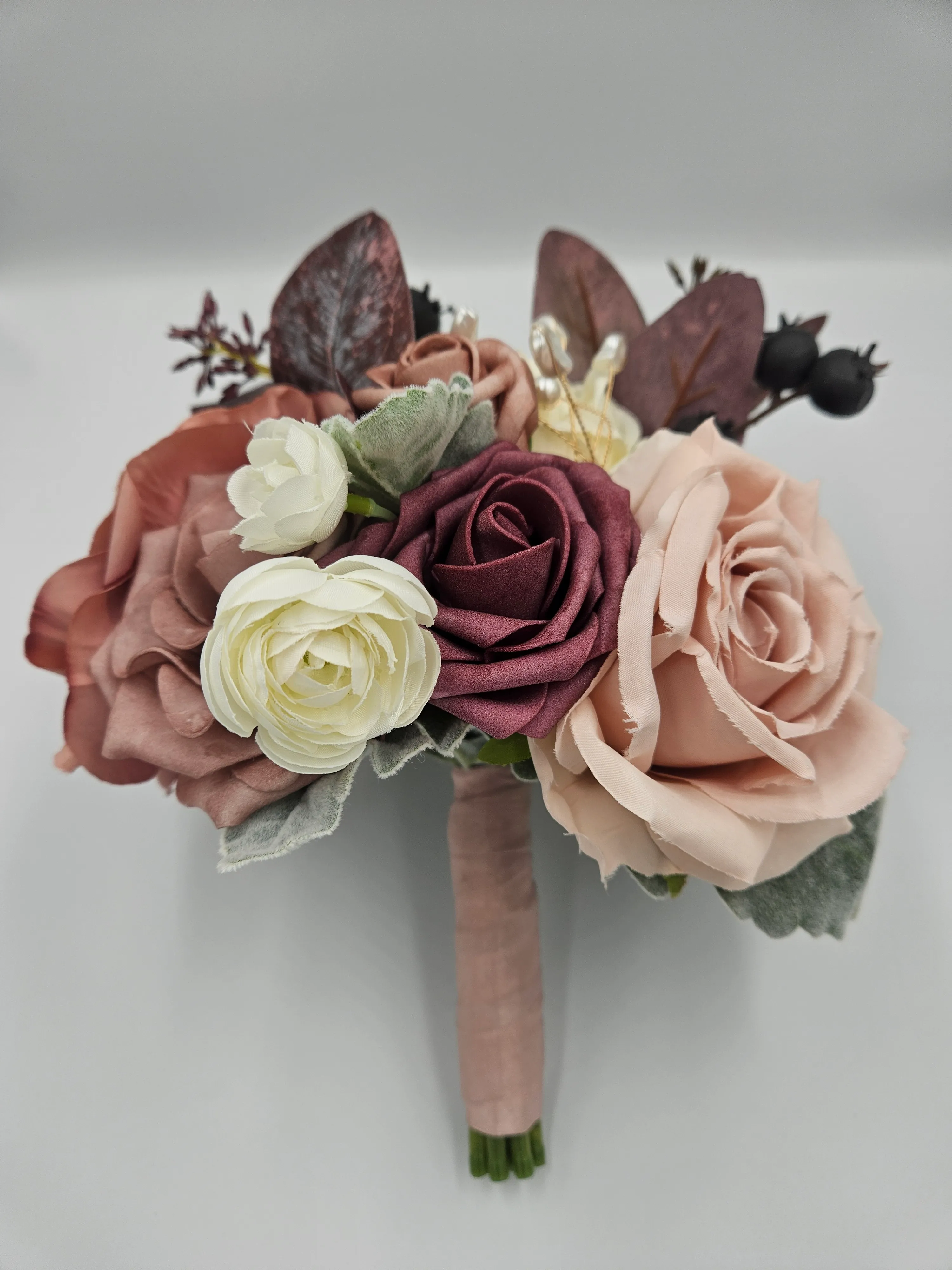 Bridesmaid Bouquet - Blush/Cream/Mauve