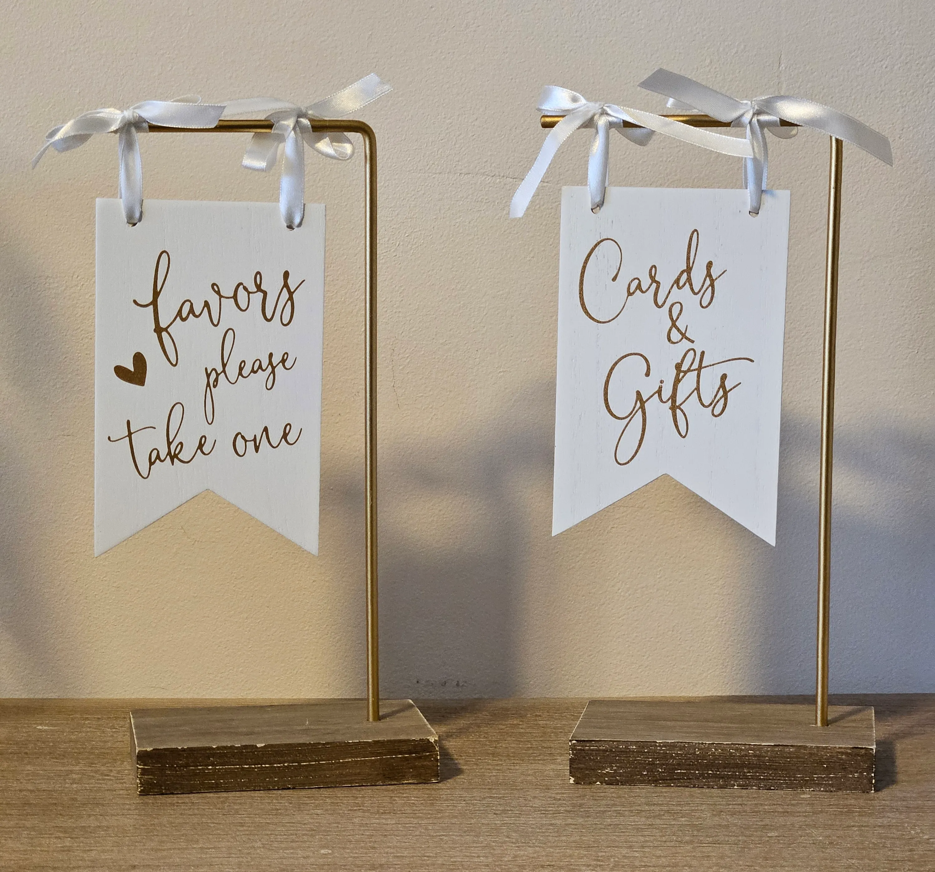 Favors, Guest Book and Cards Signs 