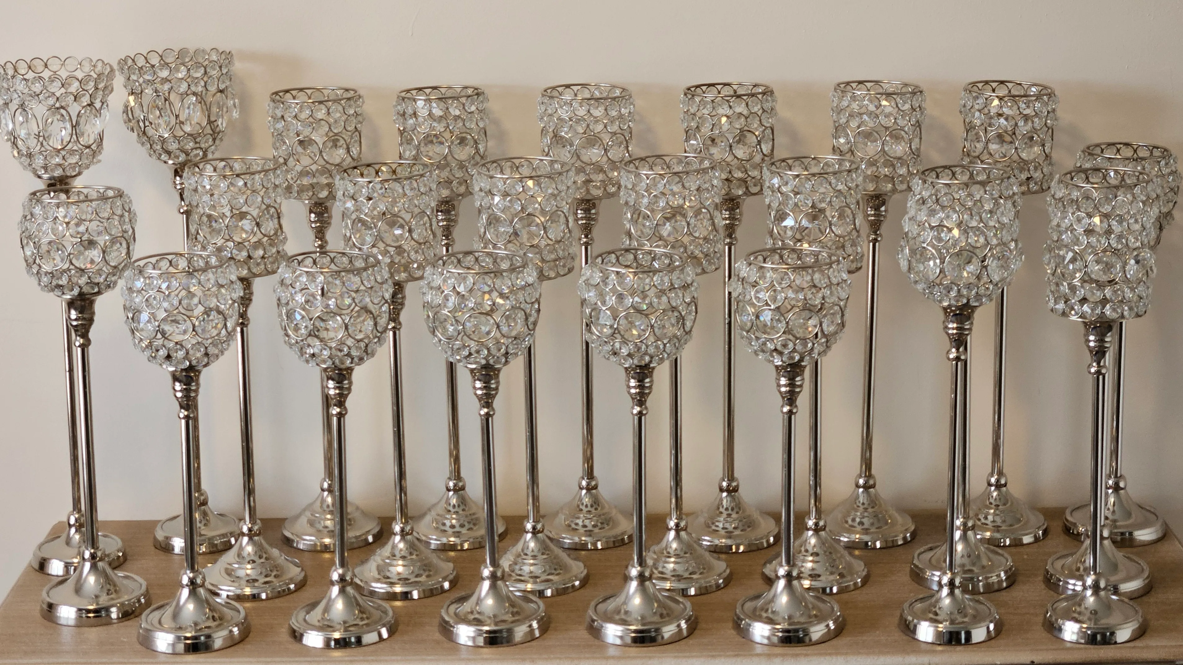 Acrylic Beaded Candle Holder