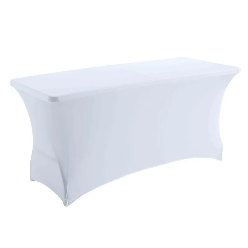 Table buffet avec nappe blanche