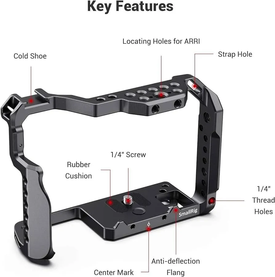 Smallrig Camera Cage for Panasonic Lumix GH5/GH5 II and GH5S